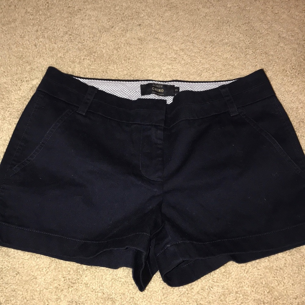 J crew chino navy shorts size 2